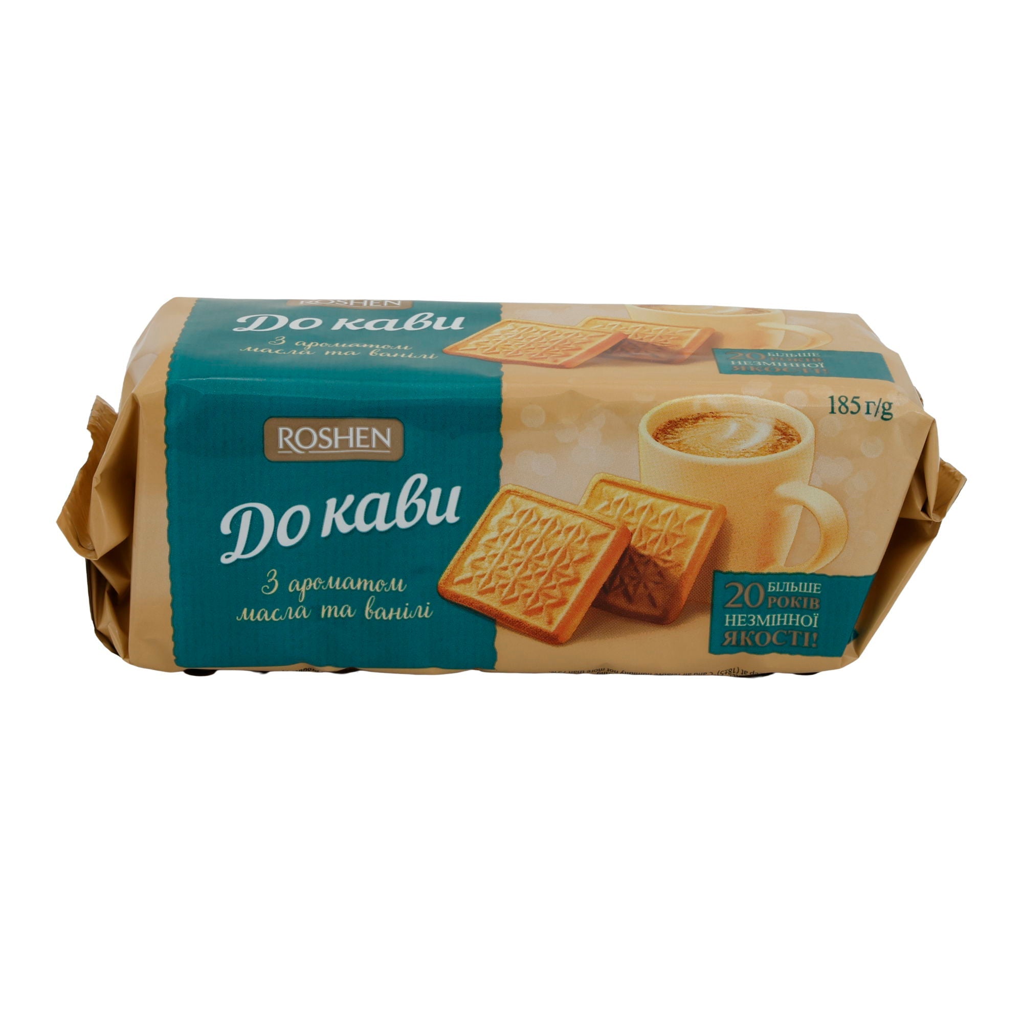 Kekse Roshen "Do Kavy" | Gebäck | mit Butter-Vanille-Geschmack | 185 g Packung ROSHEN